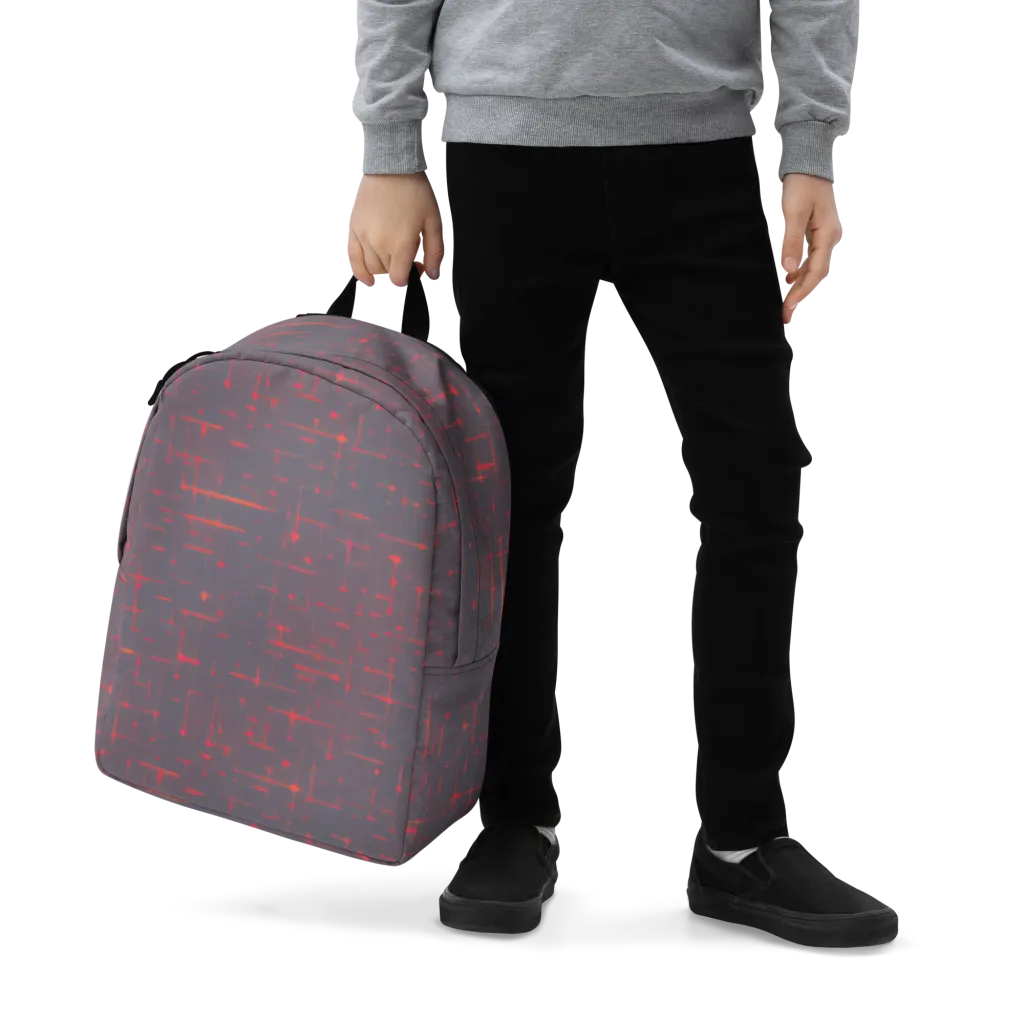 Ember Cipher on Minimalist Backpack — Zoomed-in