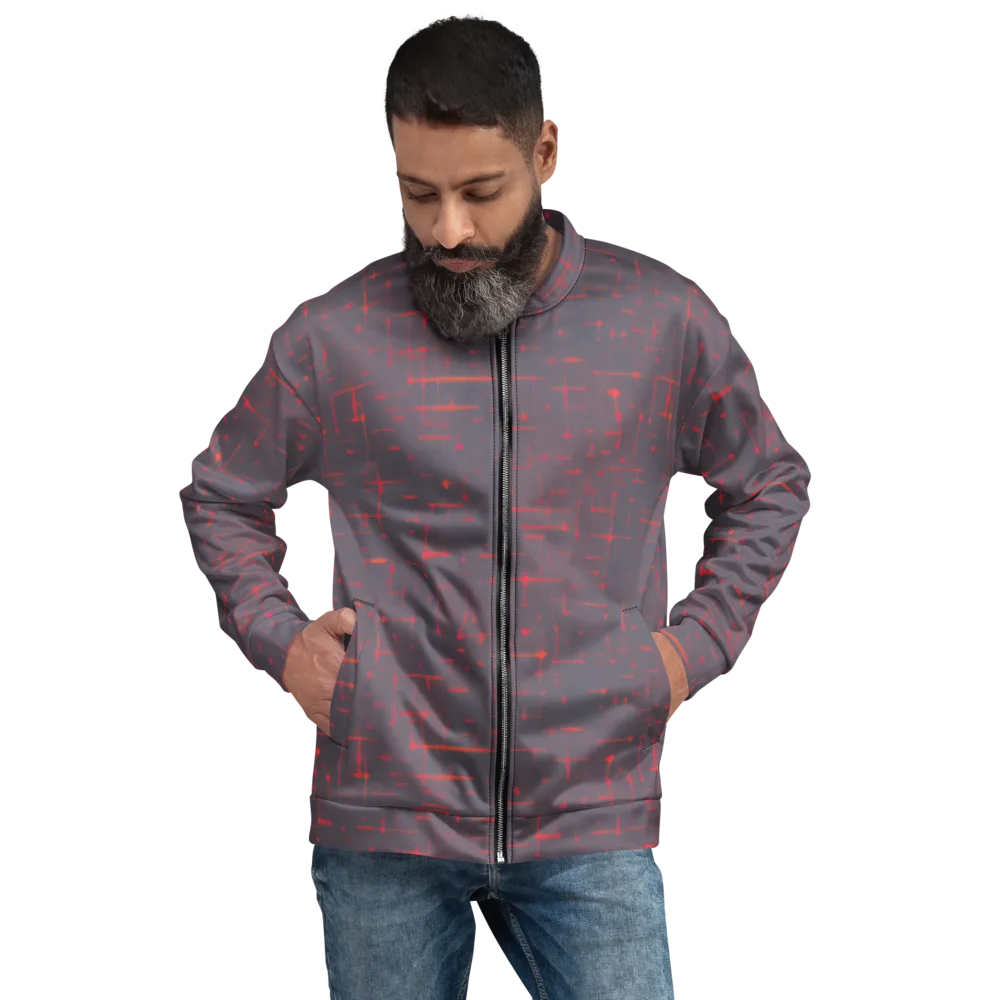 Ember Cipher on Bomber Jacket — Front