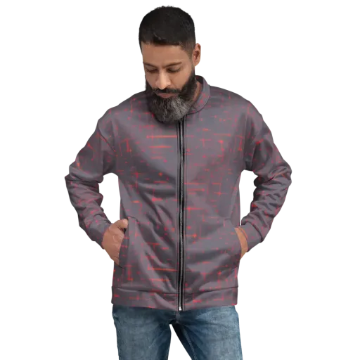 Ember Cipher on a Bomber Jacket