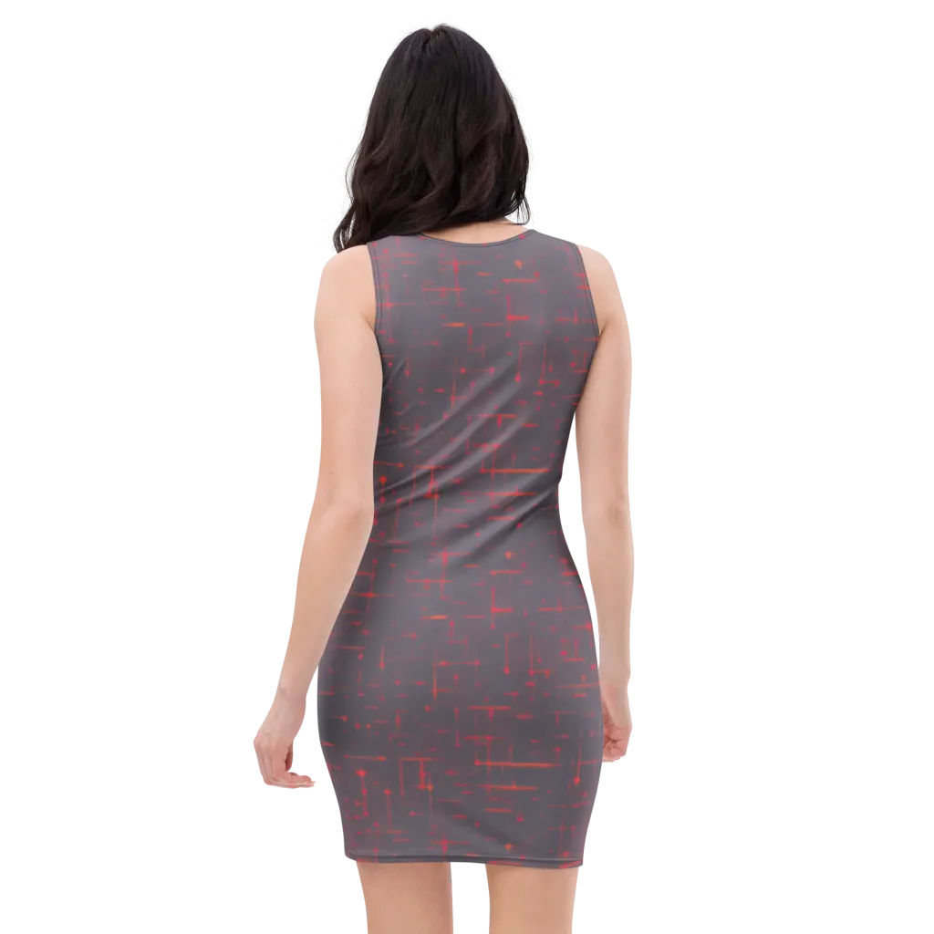Ember Cipher on Bodycon Dress — Back