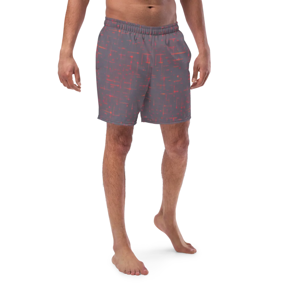 Ember Cipher on Swim Trunks — Front