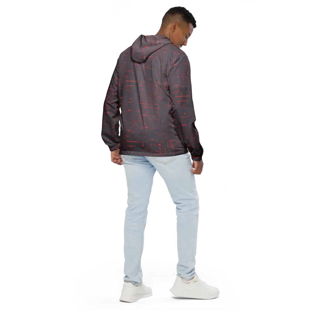 Ember Cipher on Men's Windbreaker — Back