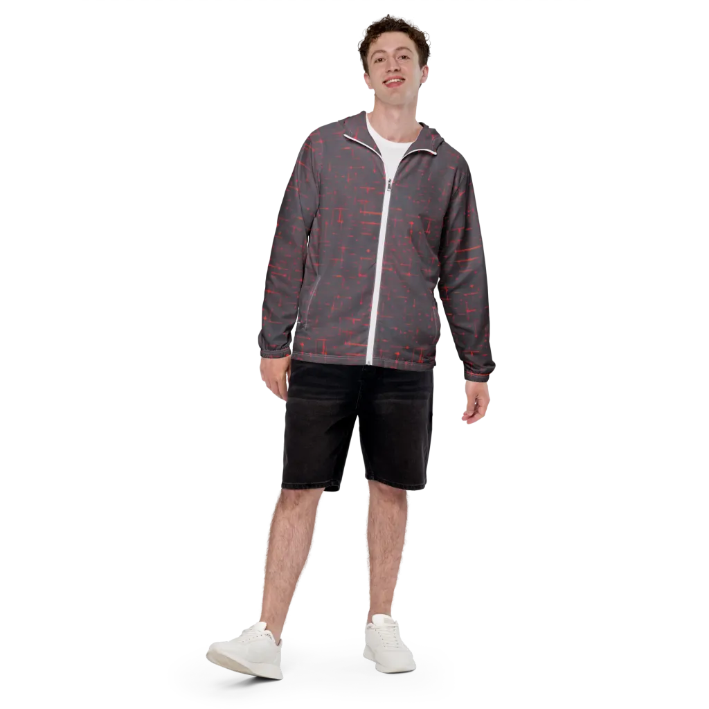 Ember Cipher on Men's Windbreaker — Front