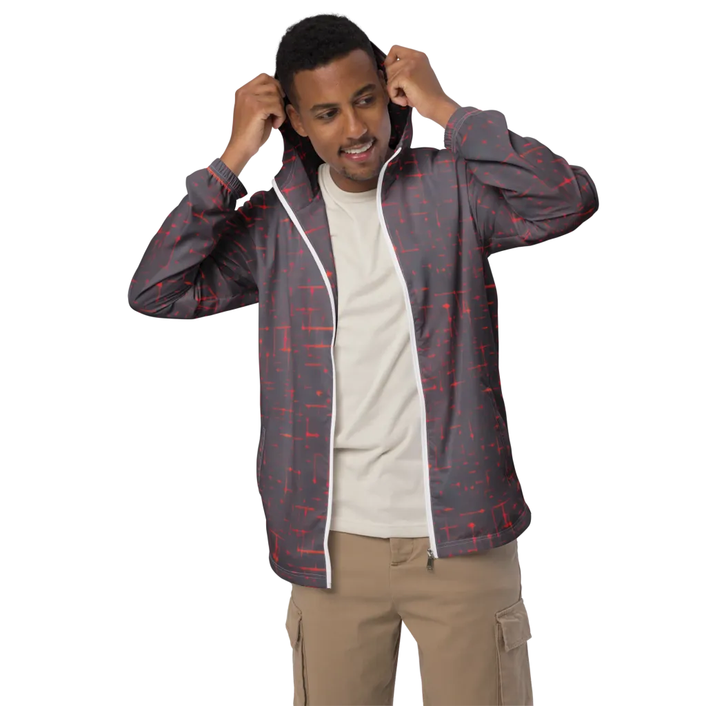 Ember Cipher on Men's Windbreaker — Front