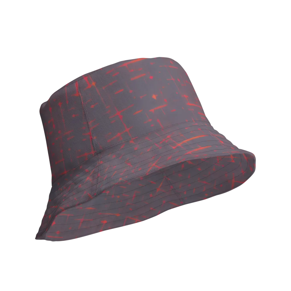 Ember Cipher on Reversible Bucket Hat — Product details Outside