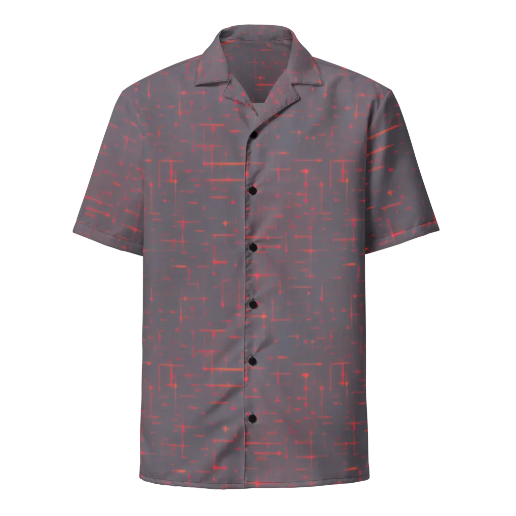 Ember Cipher on Button Shirt — Front