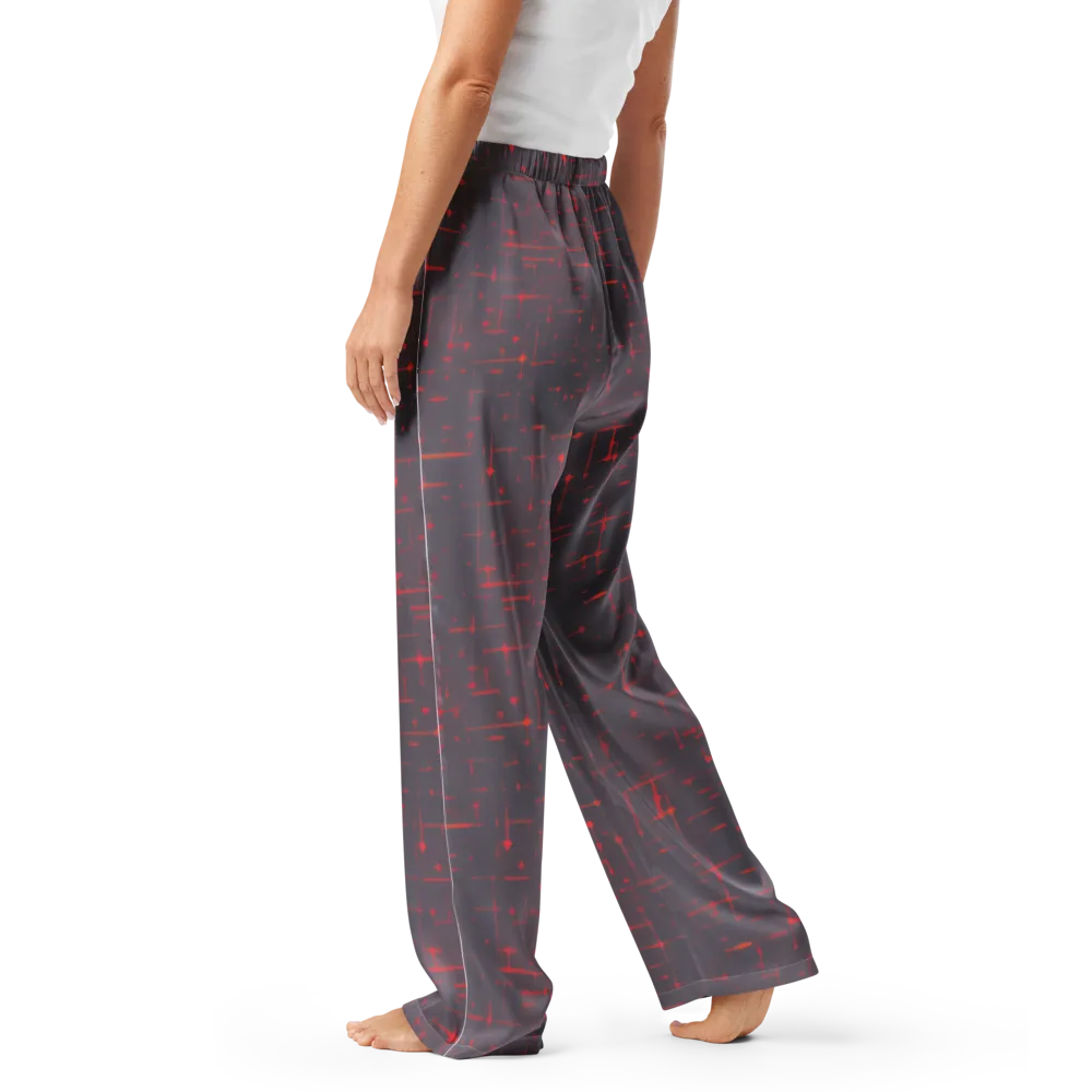 Ember Cipher on Women's Pajama Pants — Left