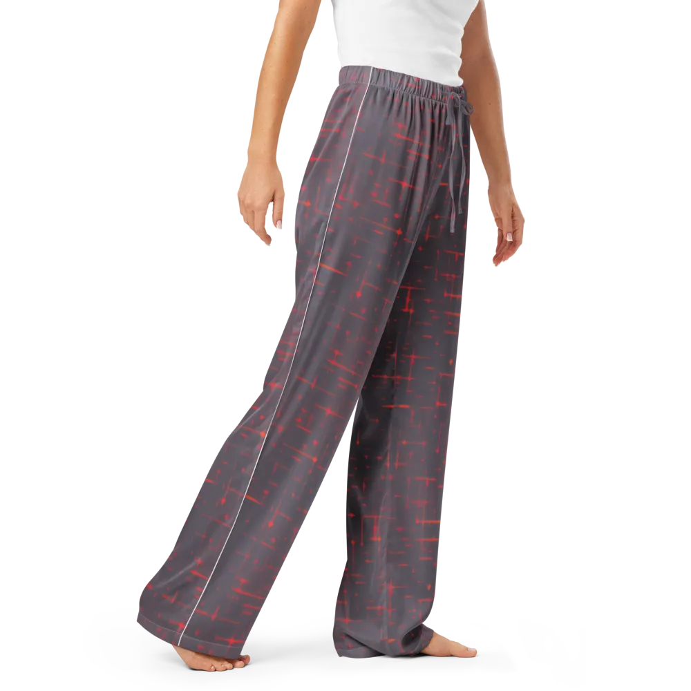 Ember Cipher on Women's Pajama Pants — Right Front