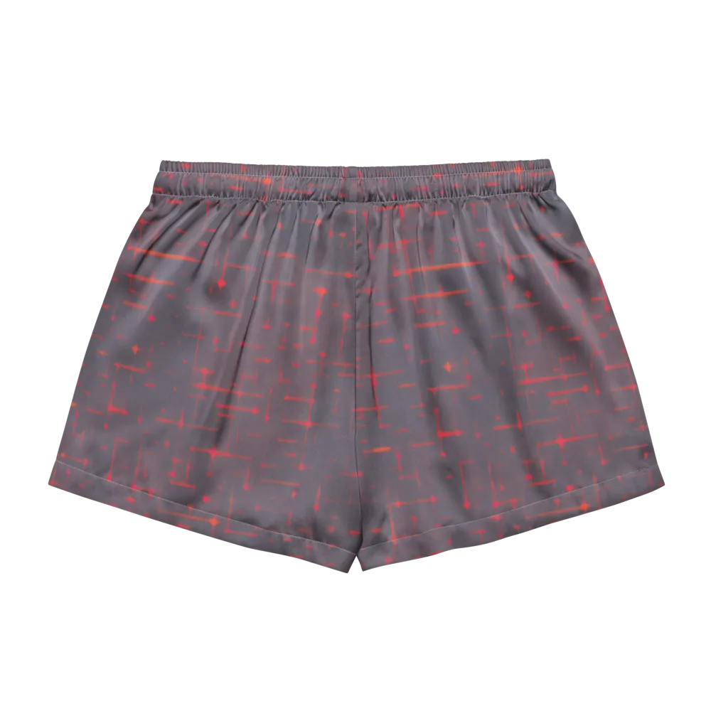 Ember Cipher on Women's Pajama Shorts — Back