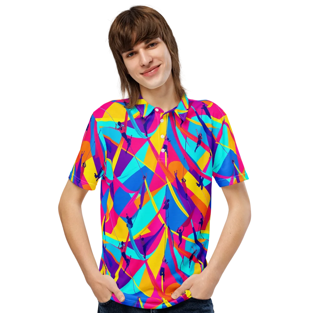 Chromatic Aerial on Men's Slim Fit Polo Shirt — Front