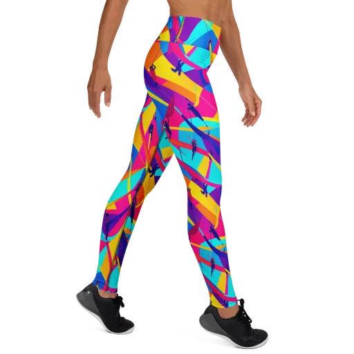 Chromatic Aerial on a Yoga Leggings