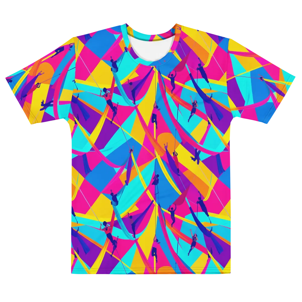 Chromatic Aerial on Men's Cotton Crew Neck T-Shirt — Front
