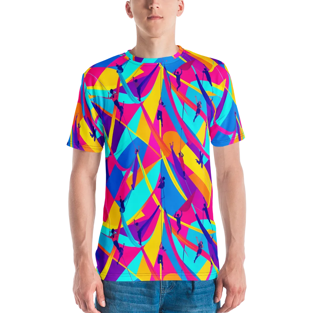 Chromatic Aerial on Men's Crew Neck T-Shirt — Front