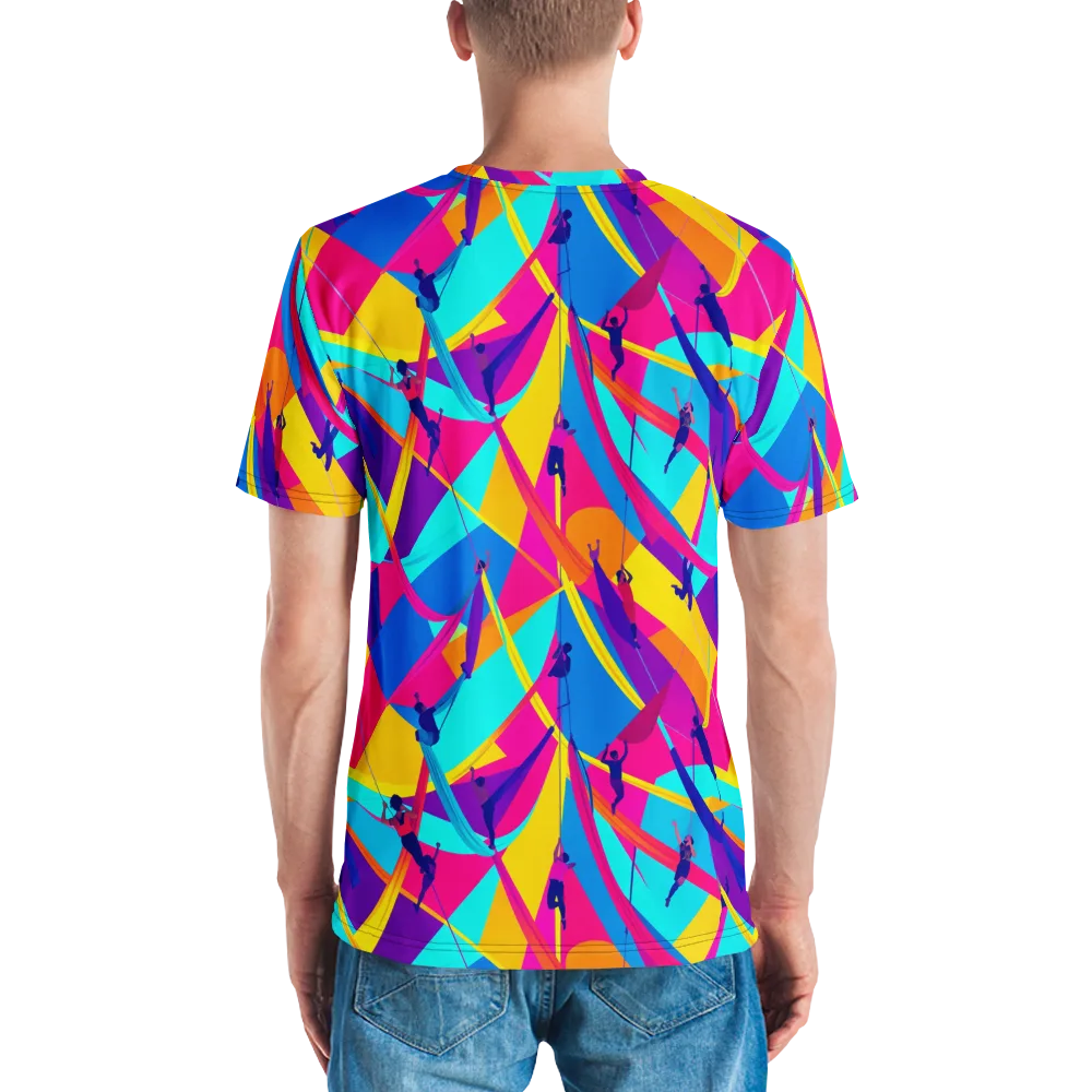 Chromatic Aerial on Men's Crew Neck T-Shirt — Back