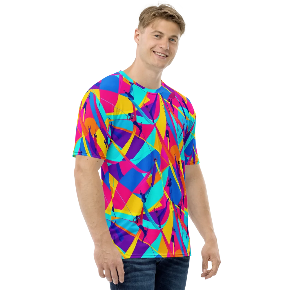 Chromatic Aerial on Men's Crew Neck T-Shirt — Right