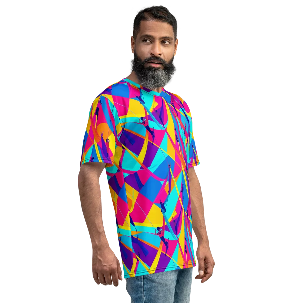 Chromatic Aerial on Men's Crew Neck T-Shirt — Right