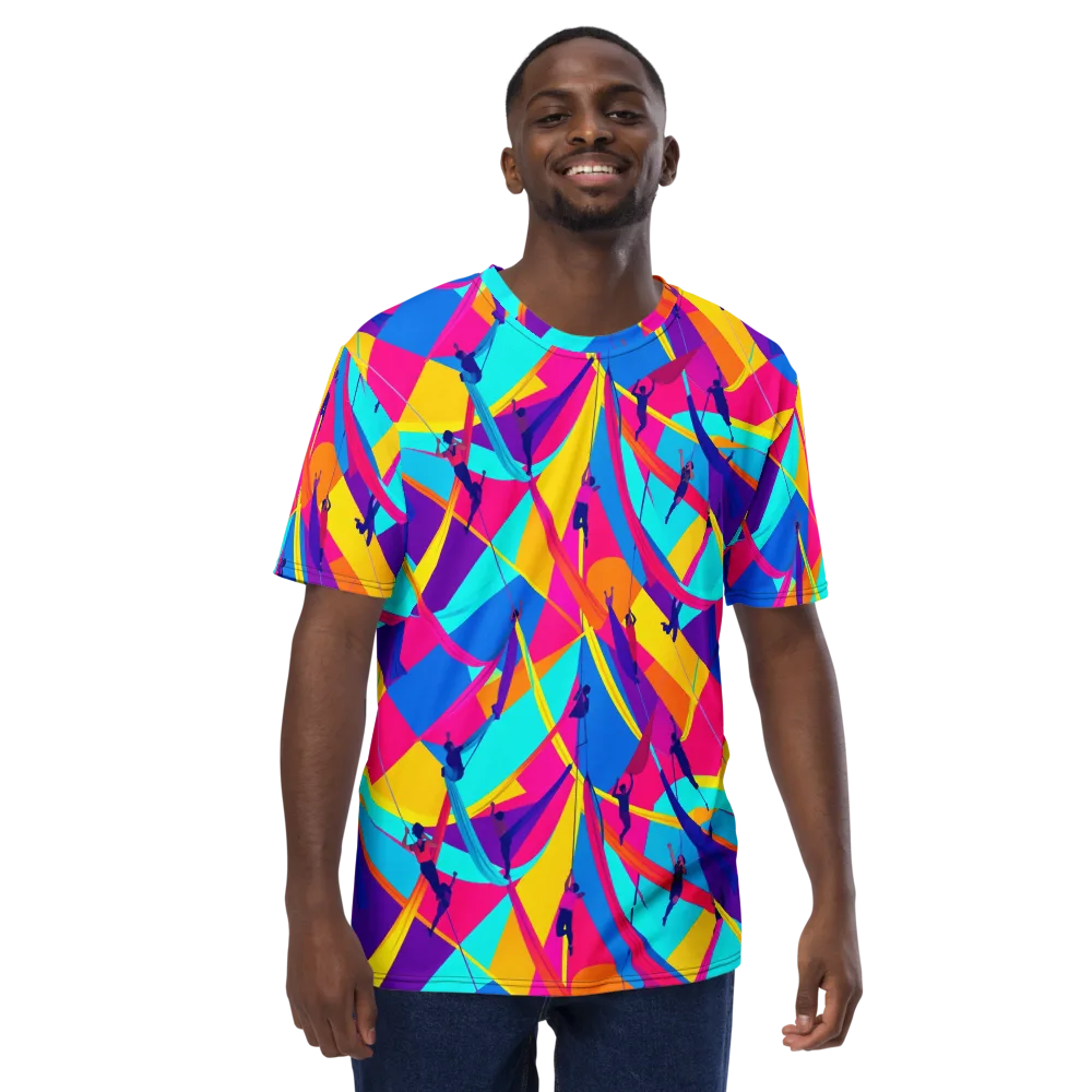 Chromatic Aerial on Men's Crew Neck T-Shirt — Front