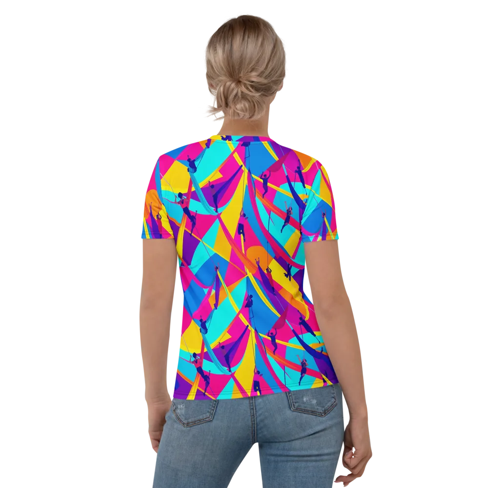 Chromatic Aerial on Women's Crew Neck T-Shirt — Back