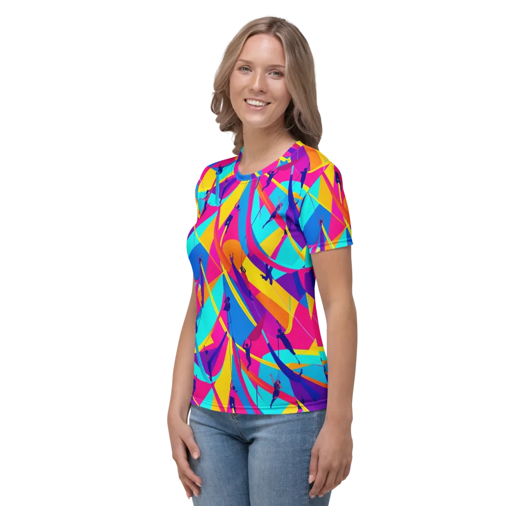 Chromatic Aerial on Women's Crew Neck T-Shirt — Left