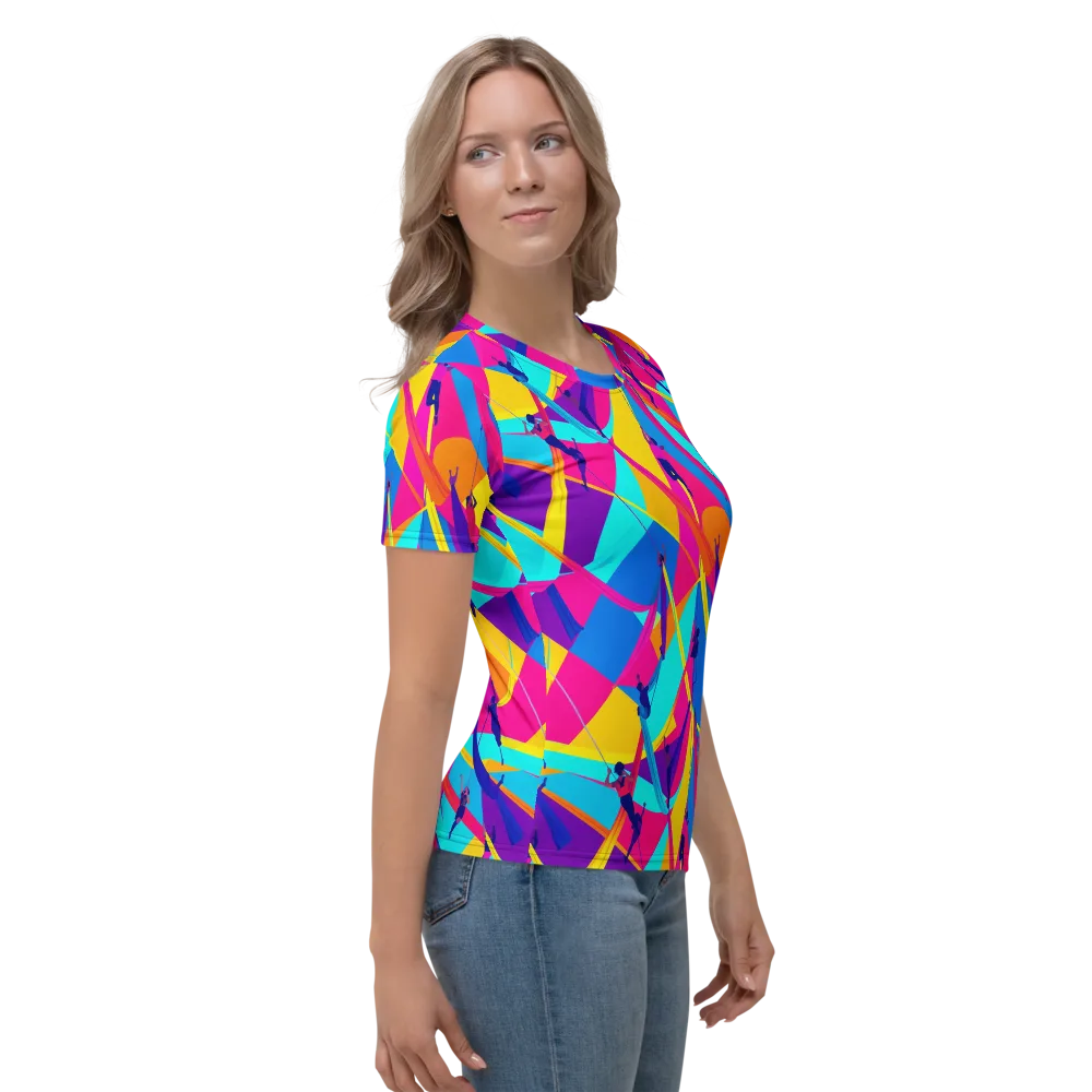 Chromatic Aerial on Women's Crew Neck T-Shirt — Right