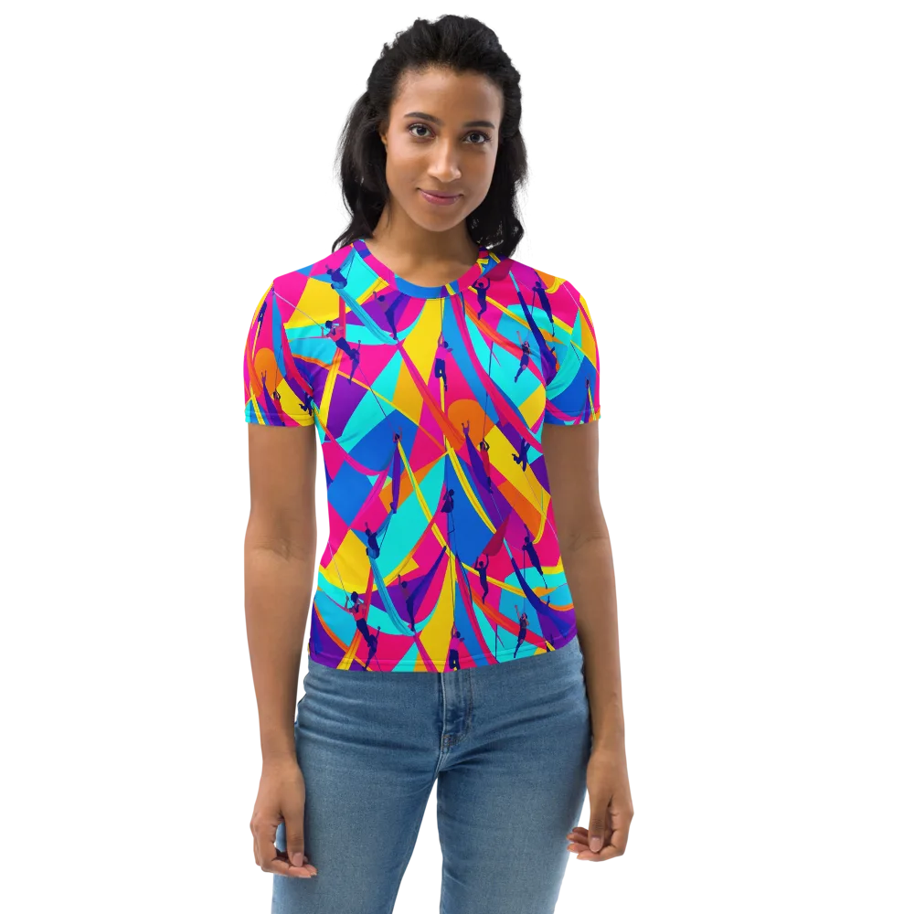 Chromatic Aerial on Women's Crew Neck T-Shirt — Front