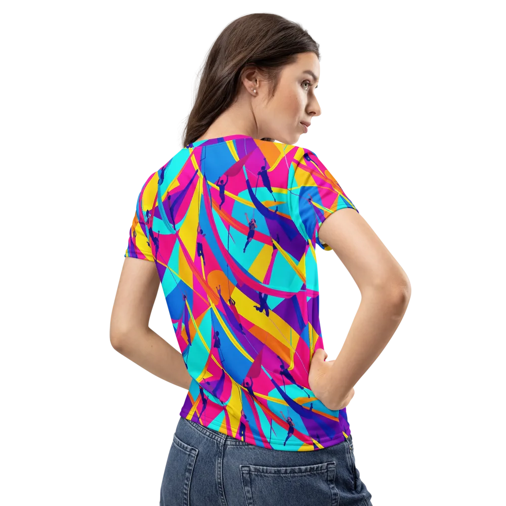 Chromatic Aerial on Women's Crew Neck T-Shirt — Back