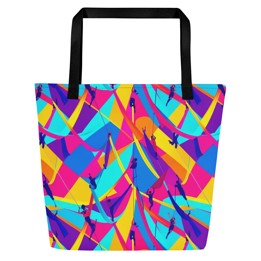 Chromatic Aerial on Large Tote Bag W/ Pocket — Front