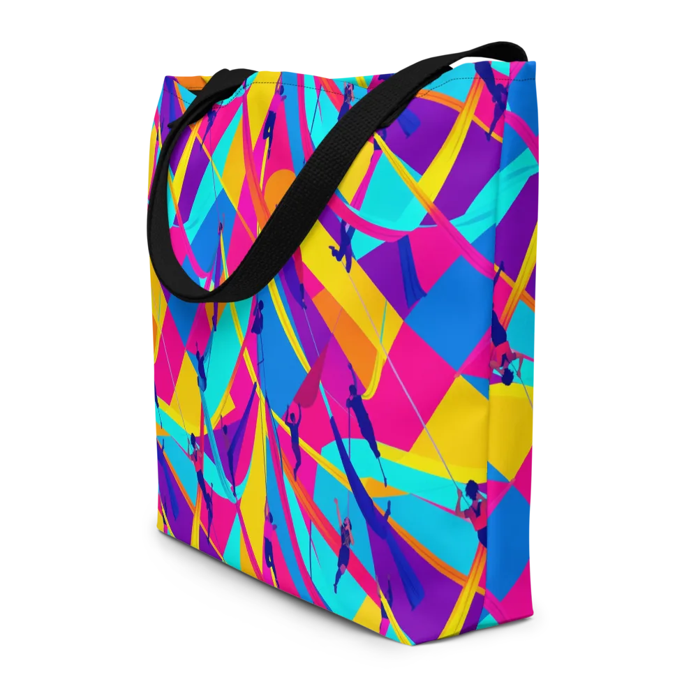 Chromatic Aerial on Large Tote Bag W/ Pocket — Front