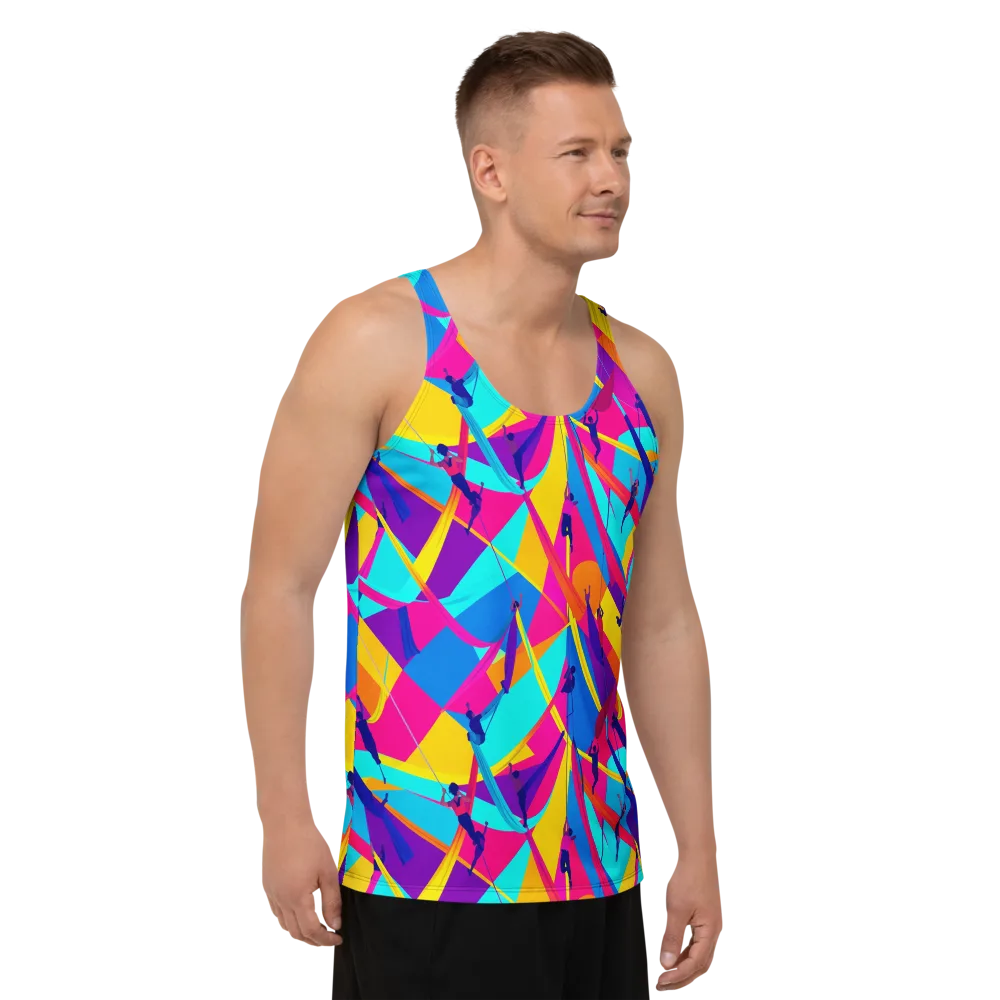 Chromatic Aerial on Men's Tank Top — Right Front