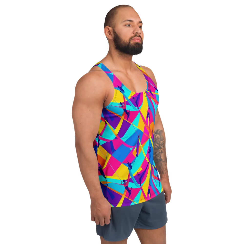 Chromatic Aerial on Men's Tank Top — Right Front
