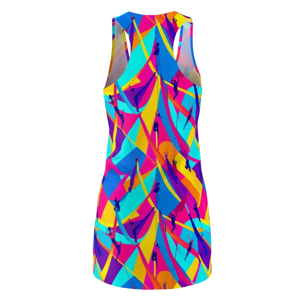 Chromatic Aerial on Racerback Dress — Back