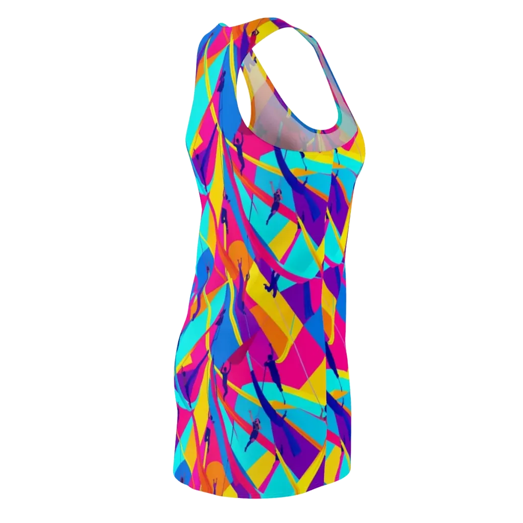Chromatic Aerial on Racerback Dress — Back Side