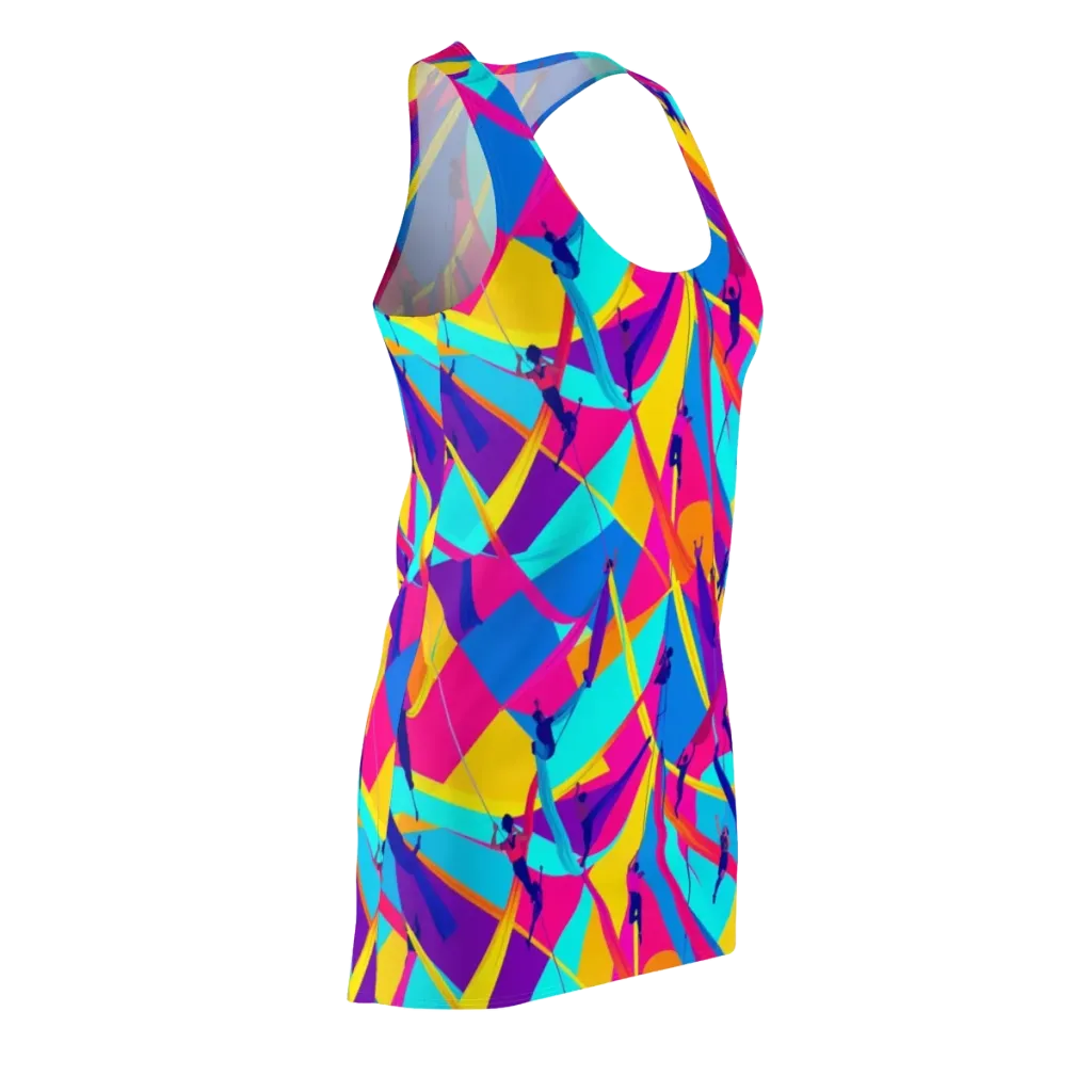 Chromatic Aerial on Racerback Dress — Front Side