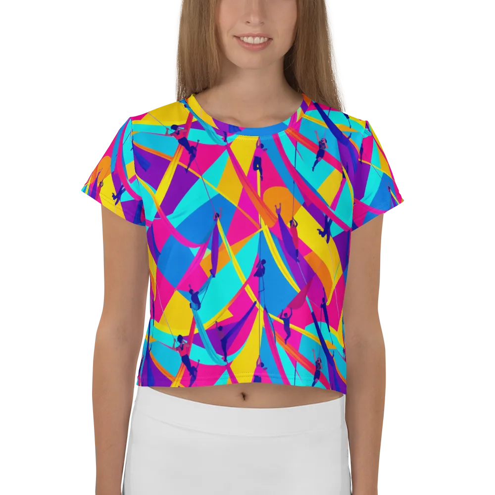 Chromatic Aerial on Crop Tee — Front