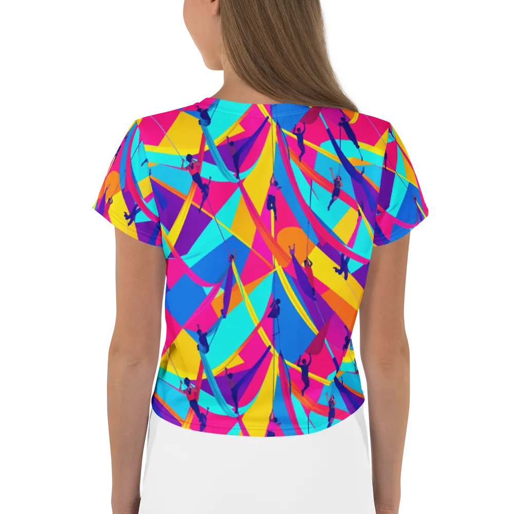Chromatic Aerial on Crop Tee — Back