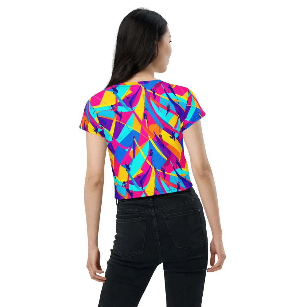Chromatic Aerial on Crop Tee — Back