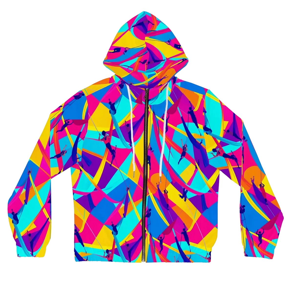Chromatic Aerial on Women's Full-Zip Hoodie — Front