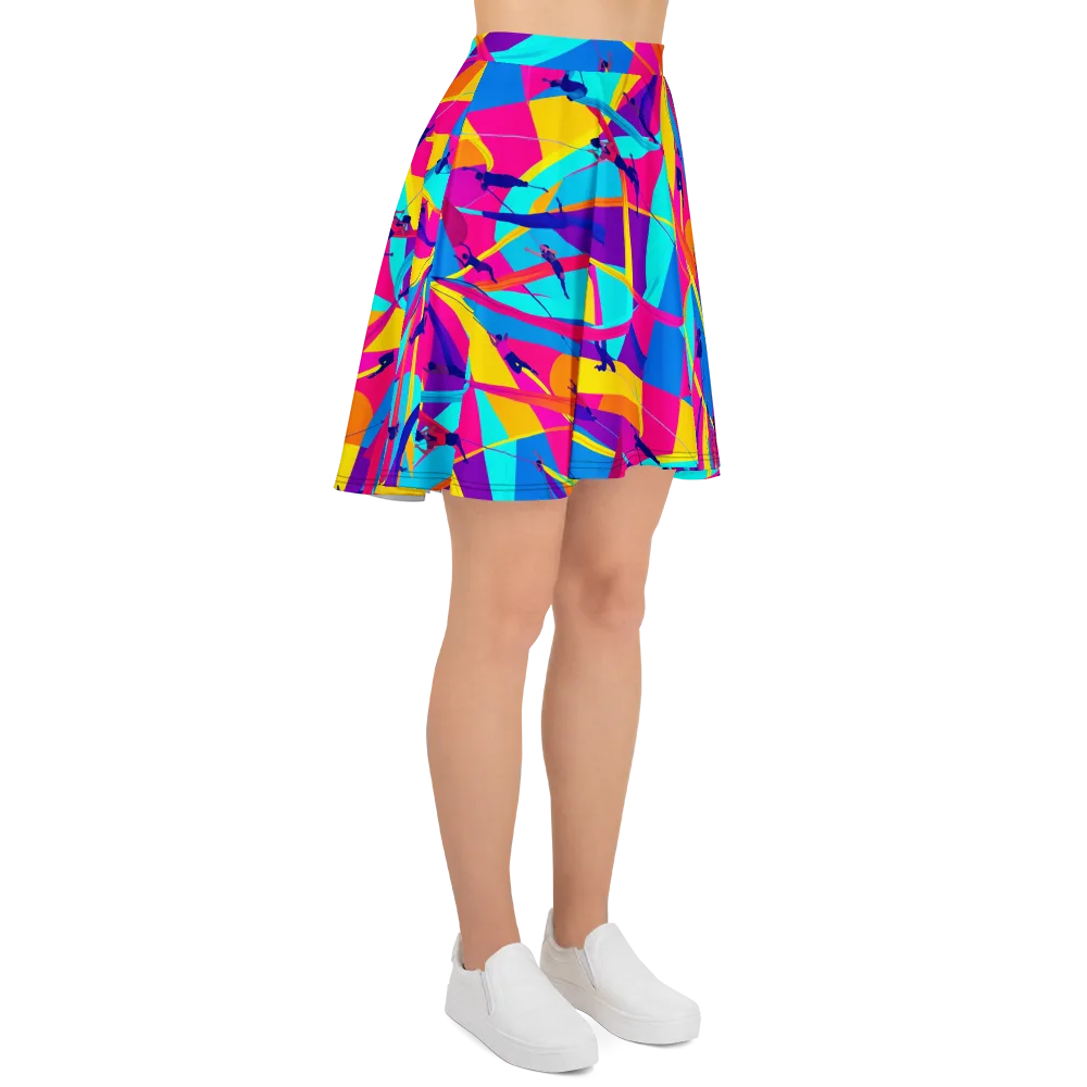 Chromatic Aerial on Skater Skirt — Right