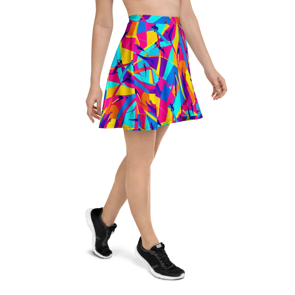 Chromatic Aerial on Skater Skirt — Right
