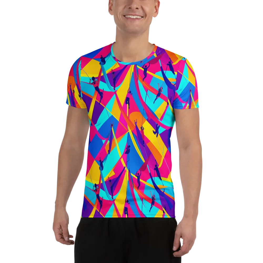 Chromatic Aerial on Men's Athletic T-Shirt — Front