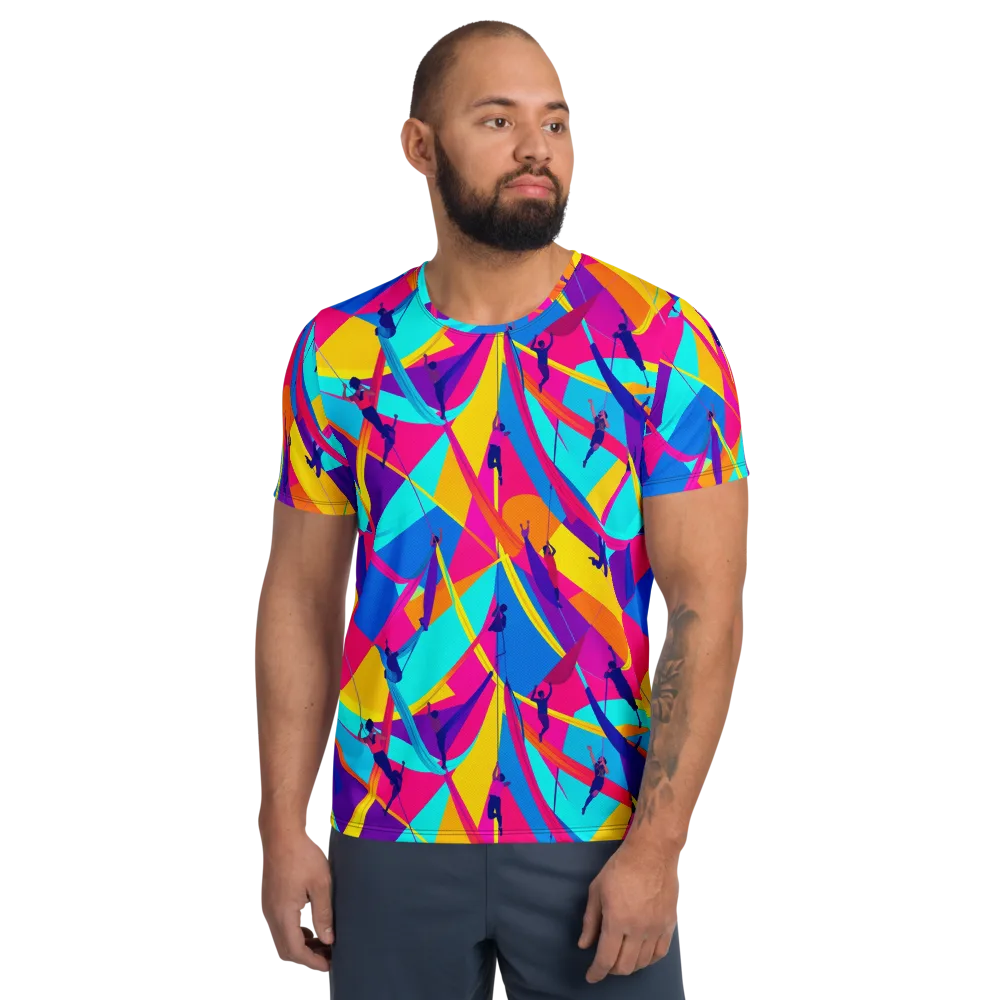 Chromatic Aerial on Men's Athletic T-Shirt — Front