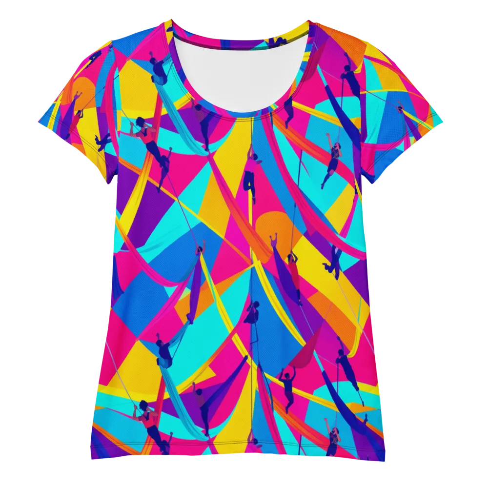Chromatic Aerial on Women's Athletic T-Shirt — Front