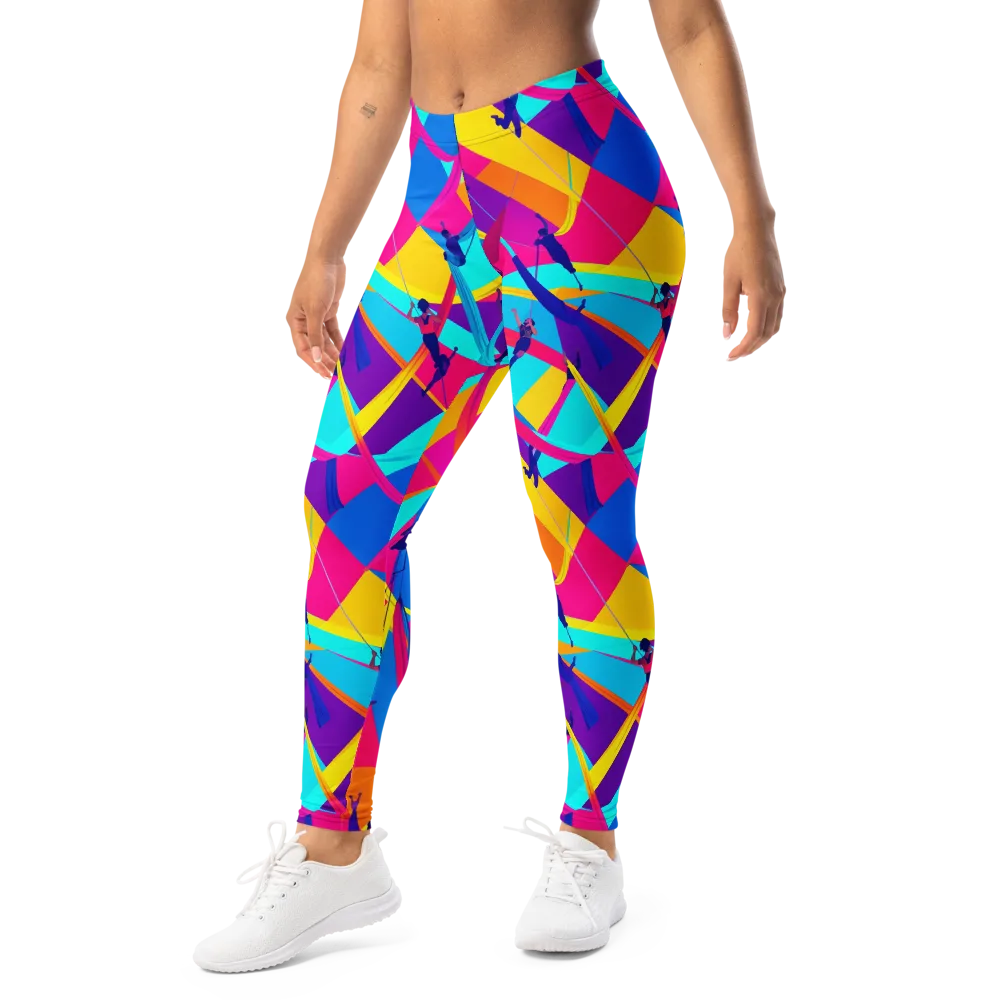 Chromatic Aerial on Leggings — Left Front