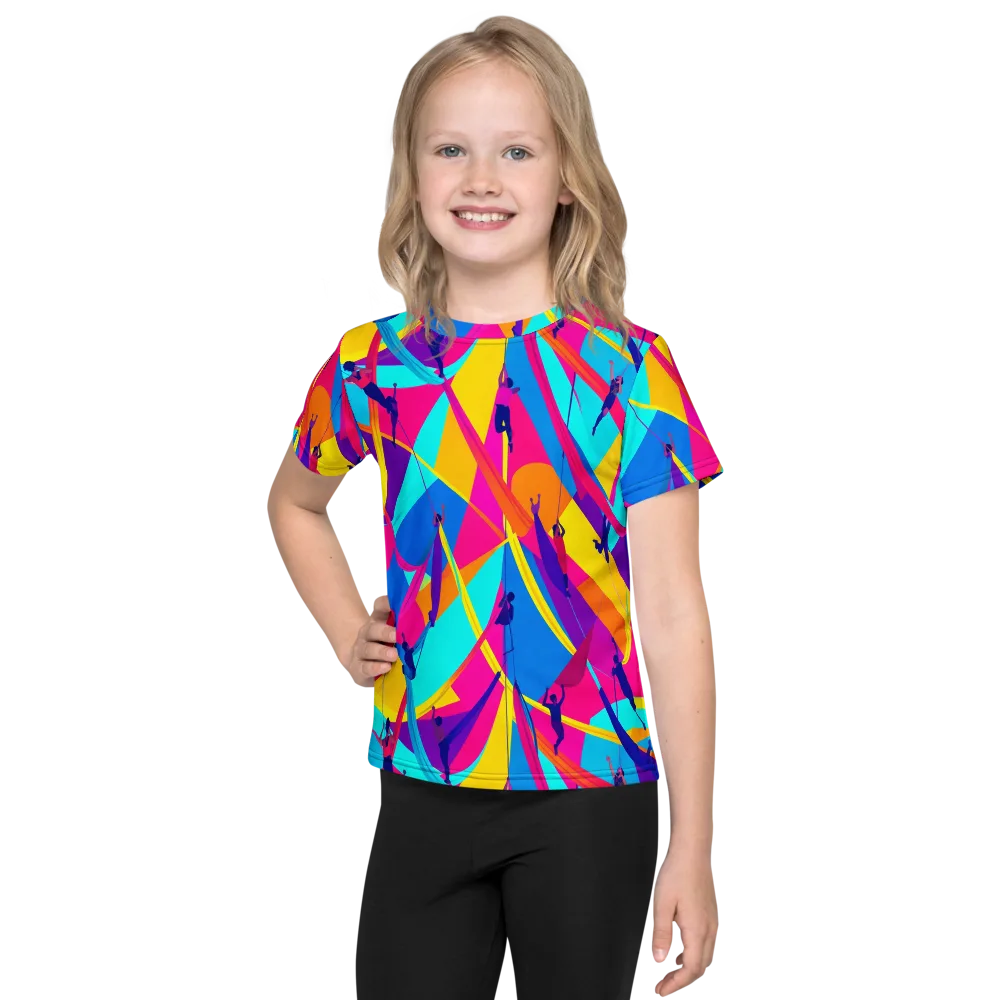 Chromatic Aerial on Kids Crew Neck T-Shirt — Front