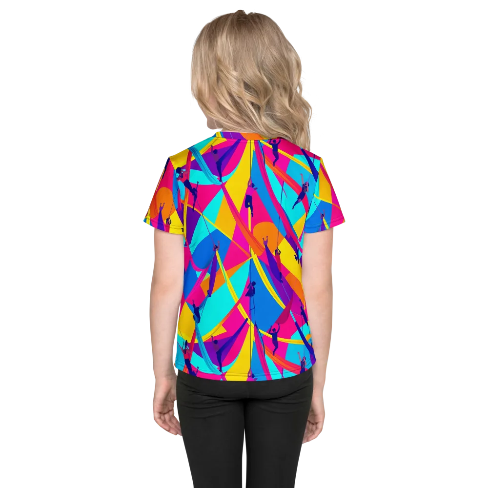 Chromatic Aerial on Kids Crew Neck T-Shirt — Back