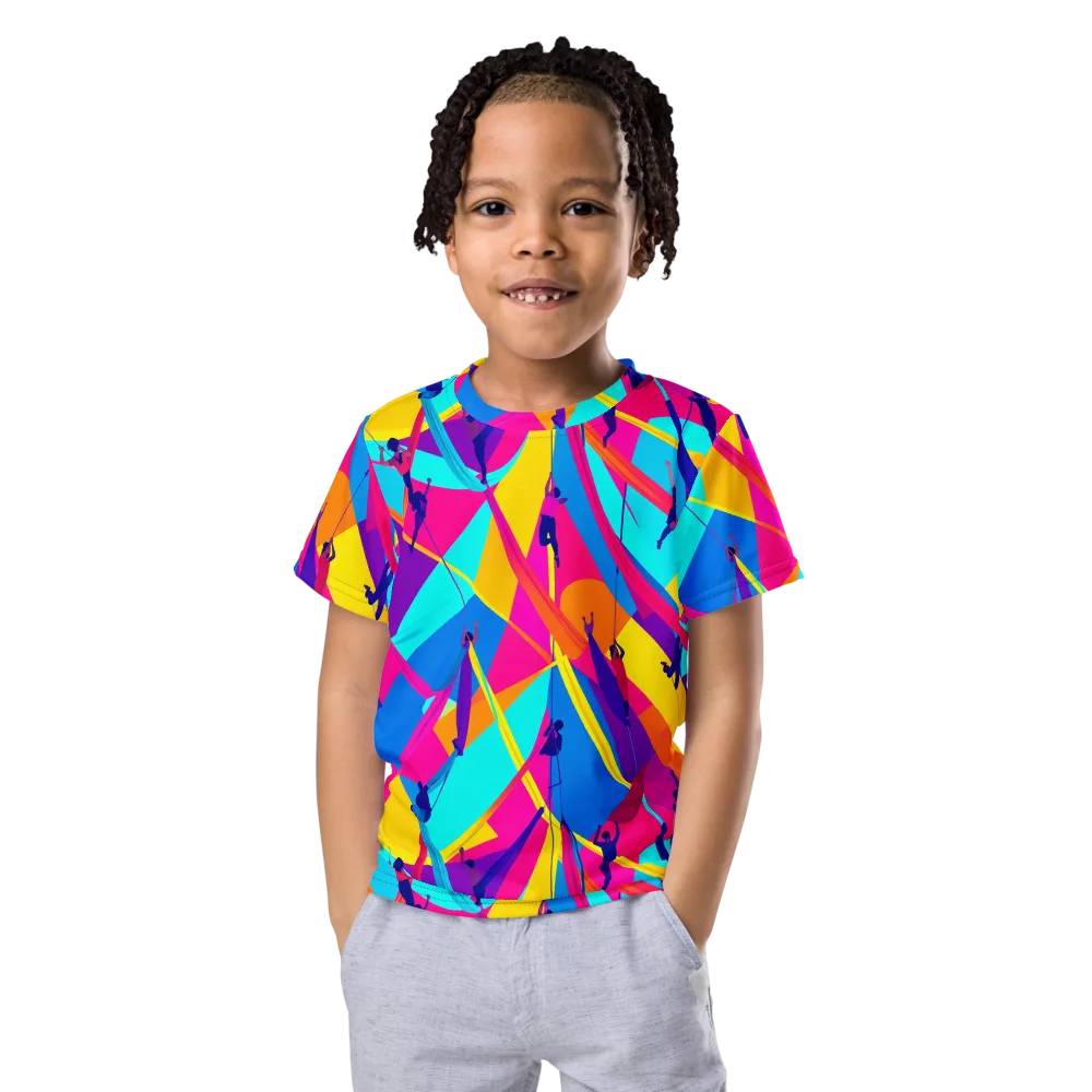 Chromatic Aerial on Kids Crew Neck T-Shirt — Front