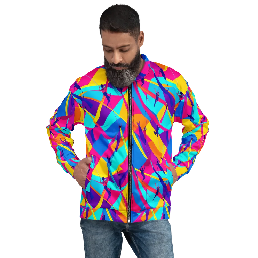 Chromatic Aerial on Bomber Jacket — Front