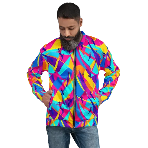 Chromatic Aerial on a Bomber Jacket