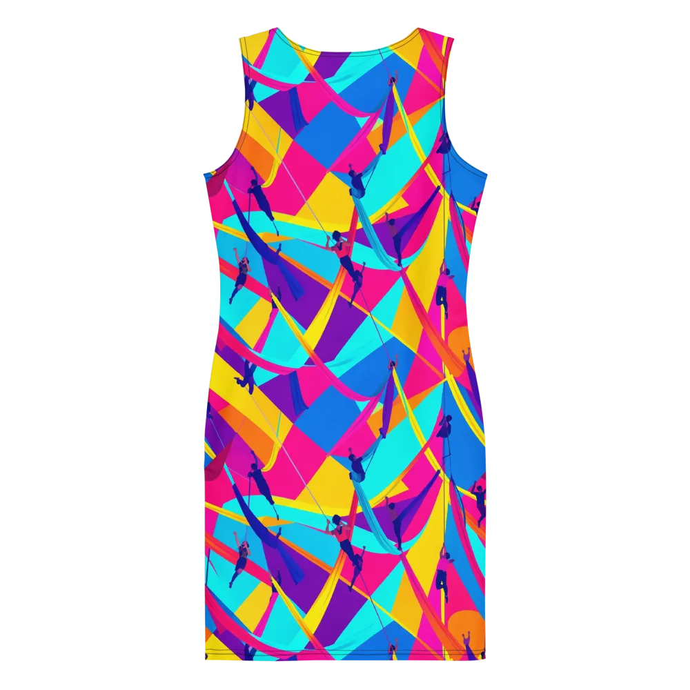 Chromatic Aerial on Bodycon Dress — Back