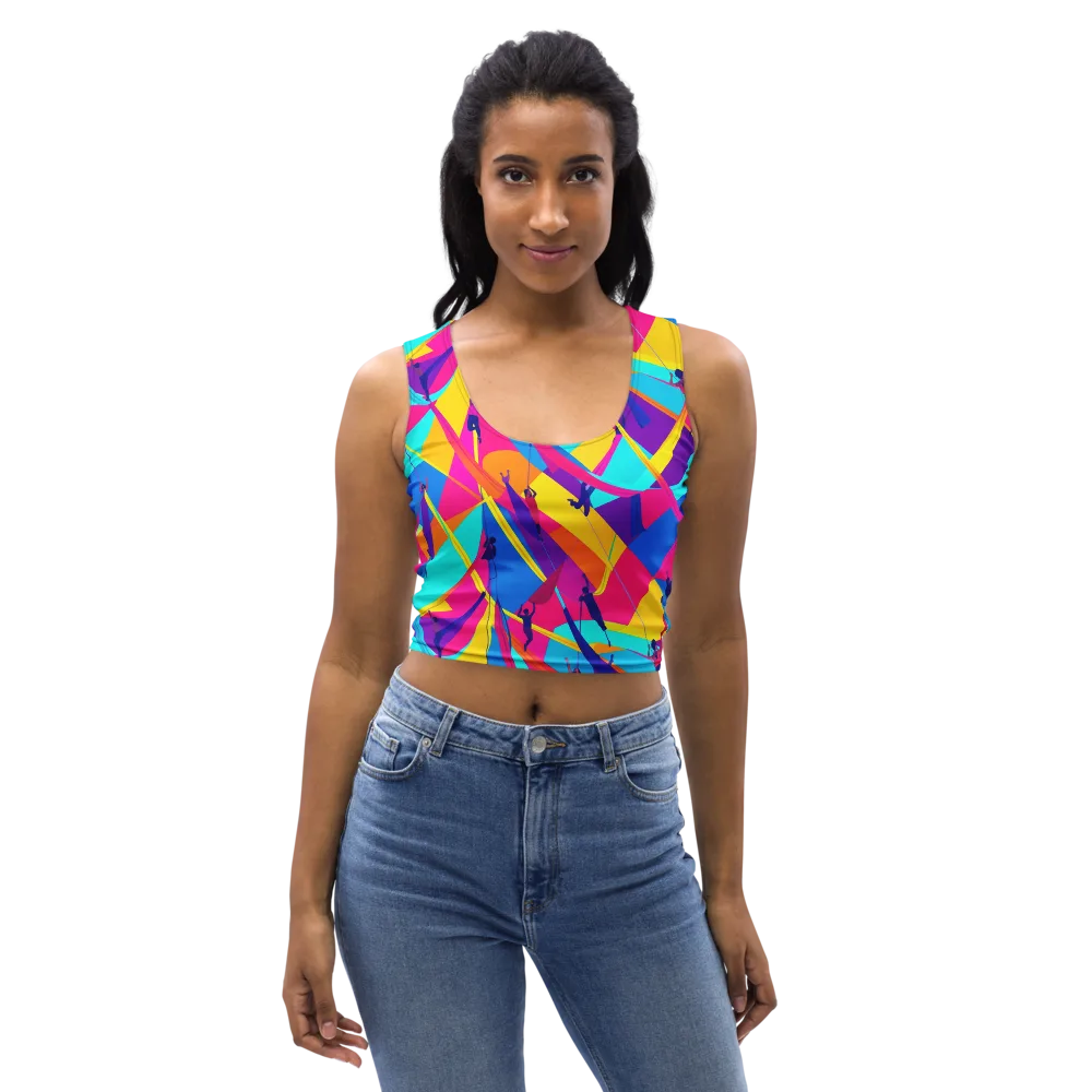 Chromatic Aerial on Crop Top — Front